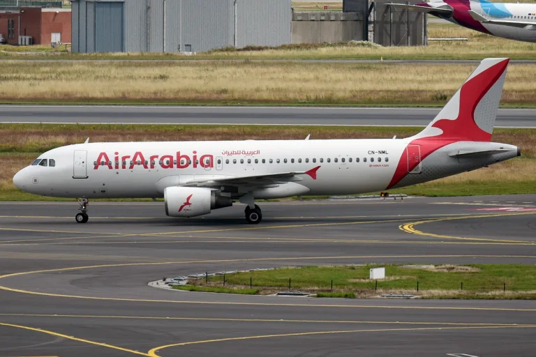 Avion Air Arabia Maroc utilisé pour illustrer les vols pas chers au Maroc